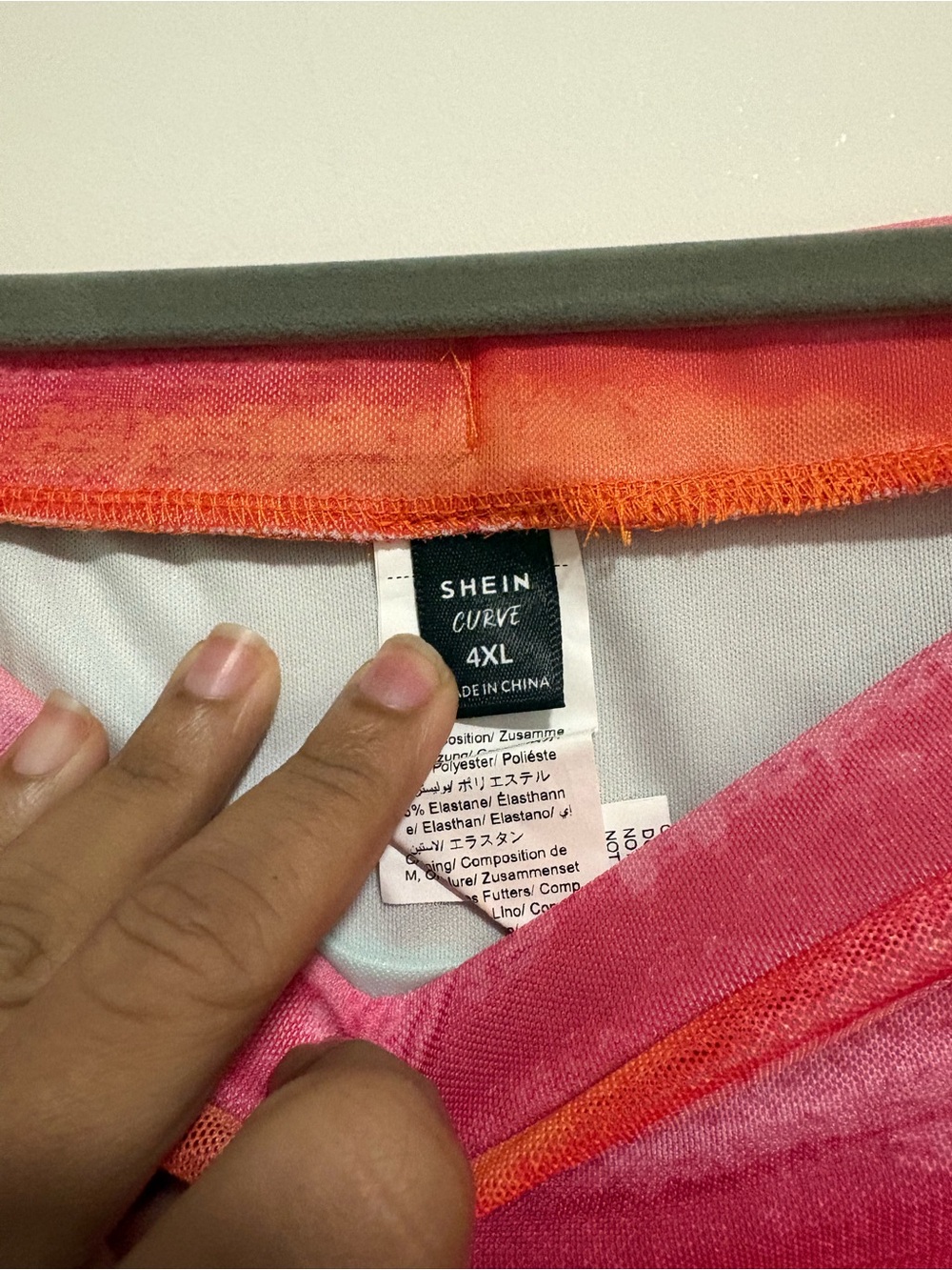 *4 for $30*Pink & Coral Tie-Dye Strapless Bandeau Top - Matching Mini Skirt - Picture 4 of 9